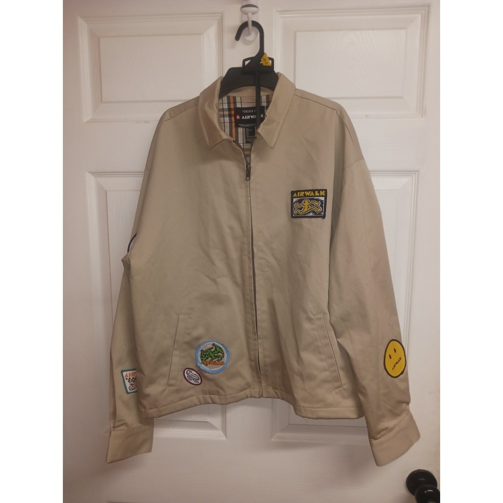 Airwalk × Forever 21 Jacket Unisex Patch Jacket Skate Men's Small Retro